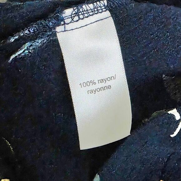 Maurices Navy Floral Kimono Cardigan 0/1 - Picture 9 of 10